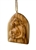 hand-carved olive wood Christmas ornament made in Bethlehem
