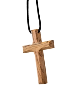 Vintage Wooden Adjustable Leather Engraving Wood Cross Pendant Chain  Necklace - Bling Jewelz