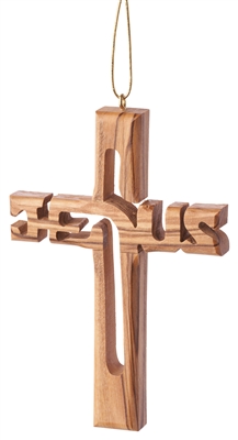 CC16SP - "Jesus" Cross ornament - 4"