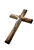 CC19C - Olive Wood Plain Crucifix - 8"
