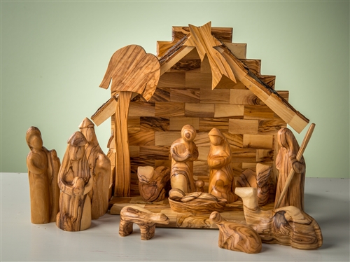 Miniature Olive Wood Nativity from Bethlehem