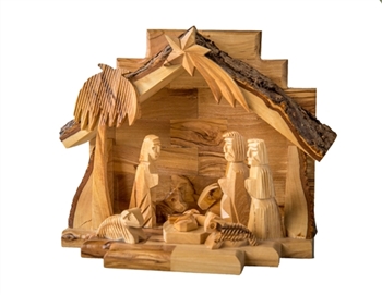 E22 - Grotto with Carved figures - 6"X7"