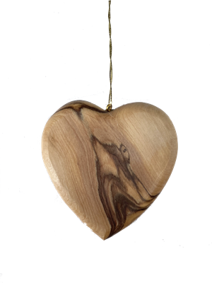 F23 - Thick cut heart ornament - 2.5"